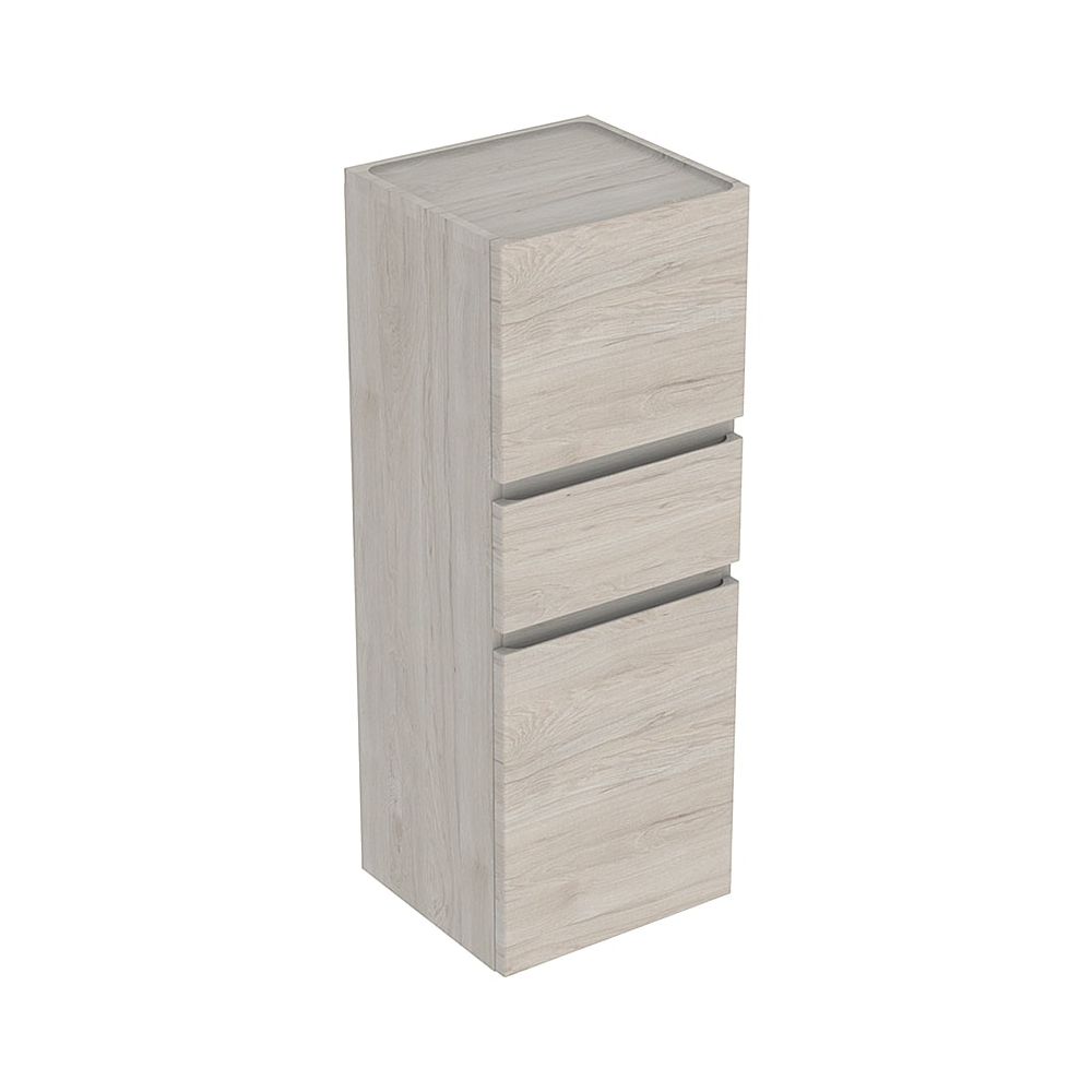 Geberit Renova Plan Mittelhochschrank mit 2 Türen, 1 Schublade, 39x105x36cm, Nussbau... GEBERIT-501922001 4025410905499 (Abb. 1)