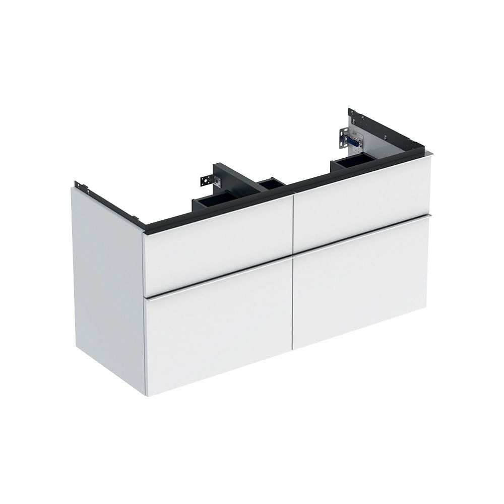 Geberit iCon Unterschrank für Doppelwaschtisch, 4 Schubladen 120x61,5cm, Weiß, lacki... GEBERIT-502309012 4025410941411 (Abb. 2)