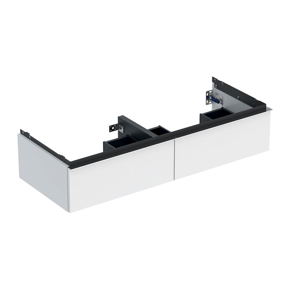 Geberit iCon Unterschrank für Doppelwaschtisch, 2 Schubladen 120x24,7cm, Weiß, lacki... GEBERIT-502314012 4025410941565 (Abb. 2)