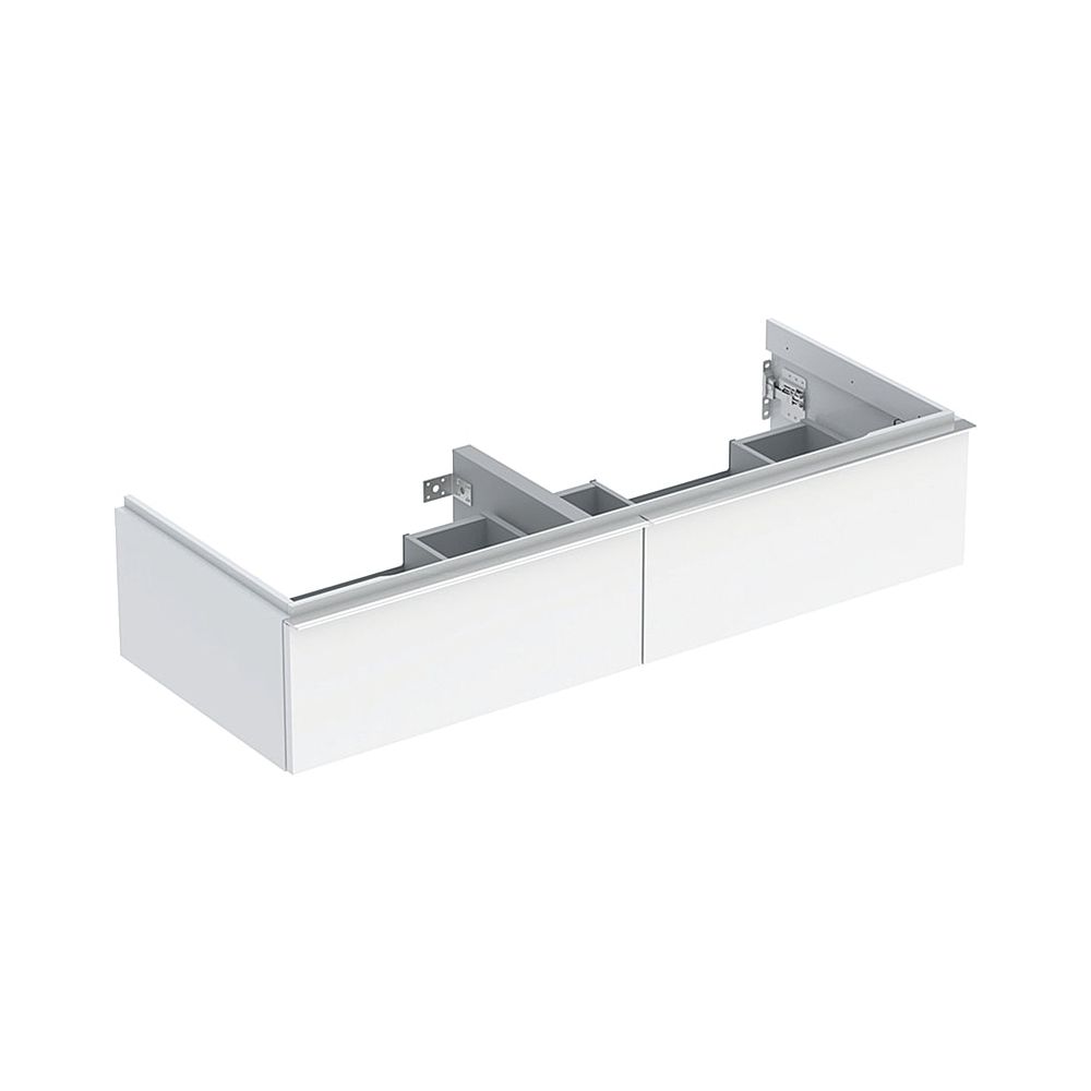 Geberit iCon Unterschrank für Doppelwaschtisch, 2 Schubladen 120x24,7cm, Weiß, lacki... GEBERIT-502314012 4025410941565 (Abb. 1)