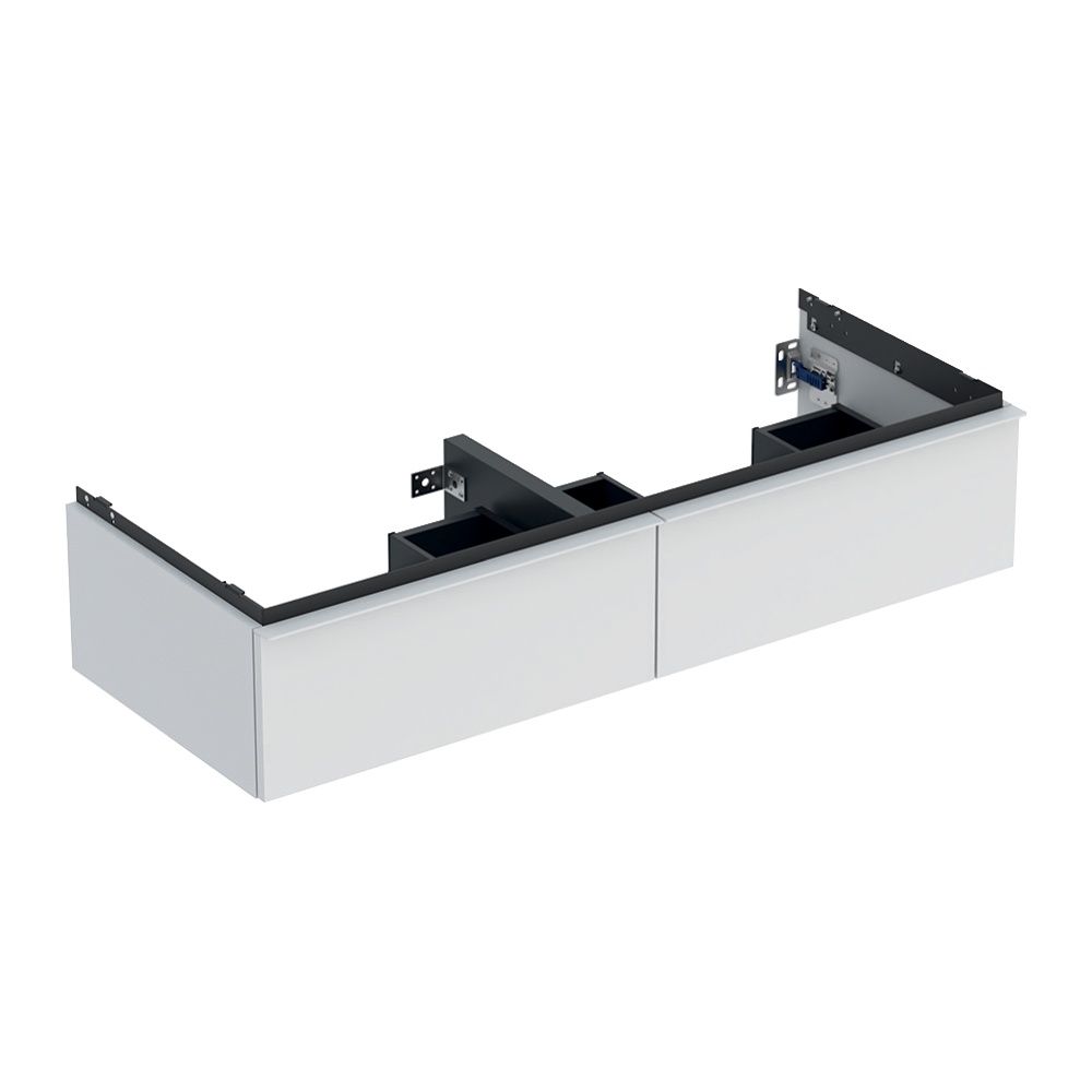 Geberit iCon Unterschrank für Doppelwaschtisch, 2 Schubladen 120x24,7cm, Weiß, lacki... GEBERIT-502314013 4025410941572 (Abb. 2)