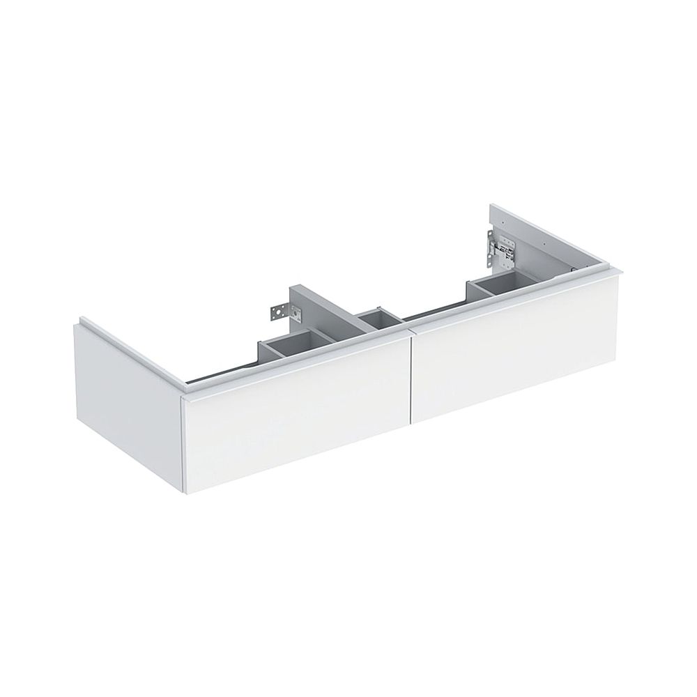 Geberit iCon Unterschrank für Doppelwaschtisch, 2 Schubladen 120x24,7cm, Weiß, lacki... GEBERIT-502314013 4025410941572 (Abb. 1)