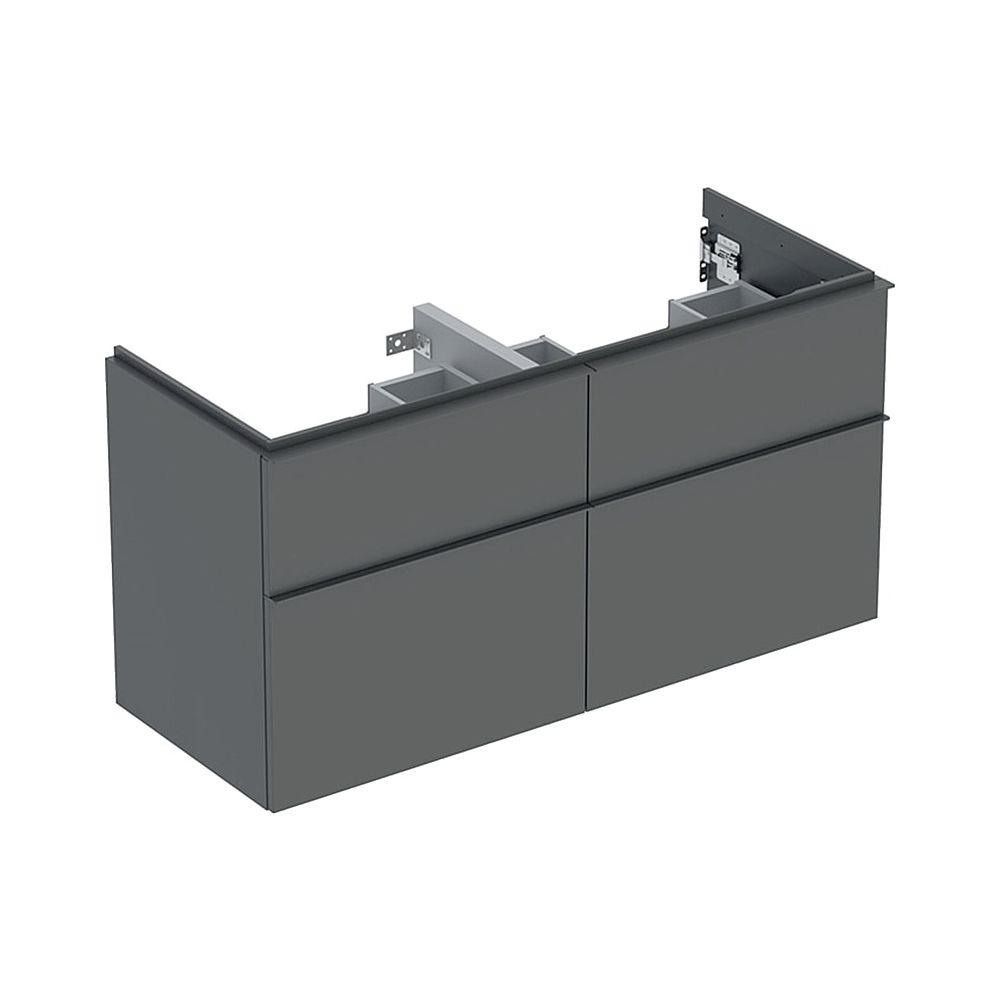 Geberit iCon Unterschrank für Doppelwaschtisch, 4 Schubladen 120x61,5cm, Lava lackie... GEBERIT-502309JK1 4025410942548 (Abb. 1)