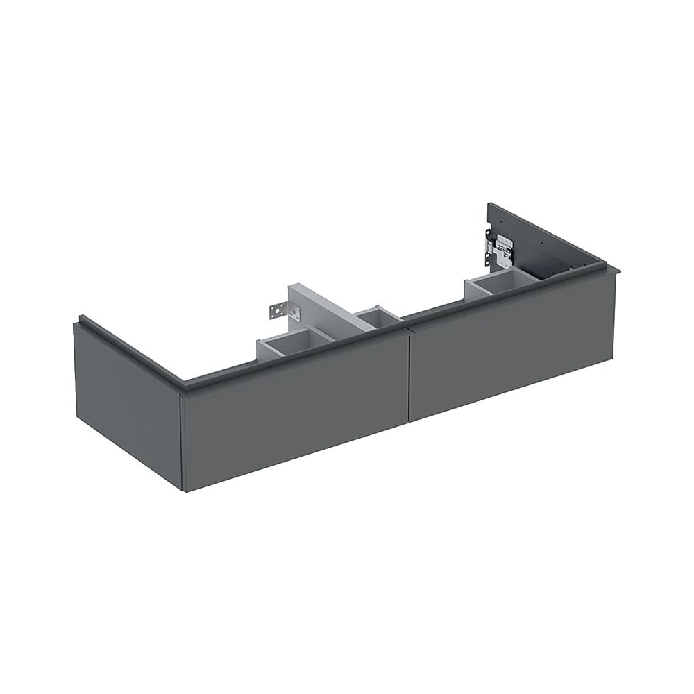 Geberit iCon Unterschrank für Doppelwaschtisch, 2 Schubladen 120x24,7cm, Lava lackie... GEBERIT-502314JK1 4025410942746 (Abb. 1)