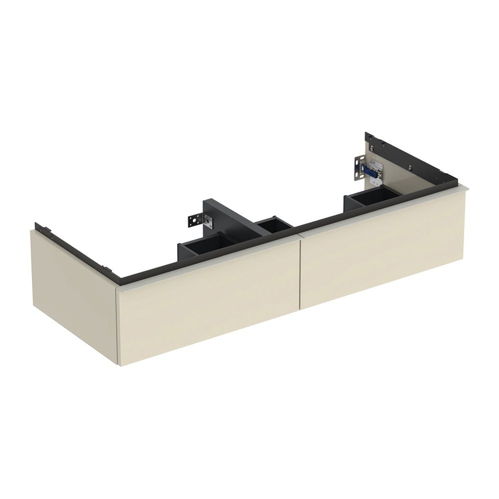 Geberit iCon Unterschrank für Doppelwaschtisch 2 Schubladen 120x247cm Sandgrau lacki... GEBERIT-502314JL1 4025410942753 (Abb. 2)