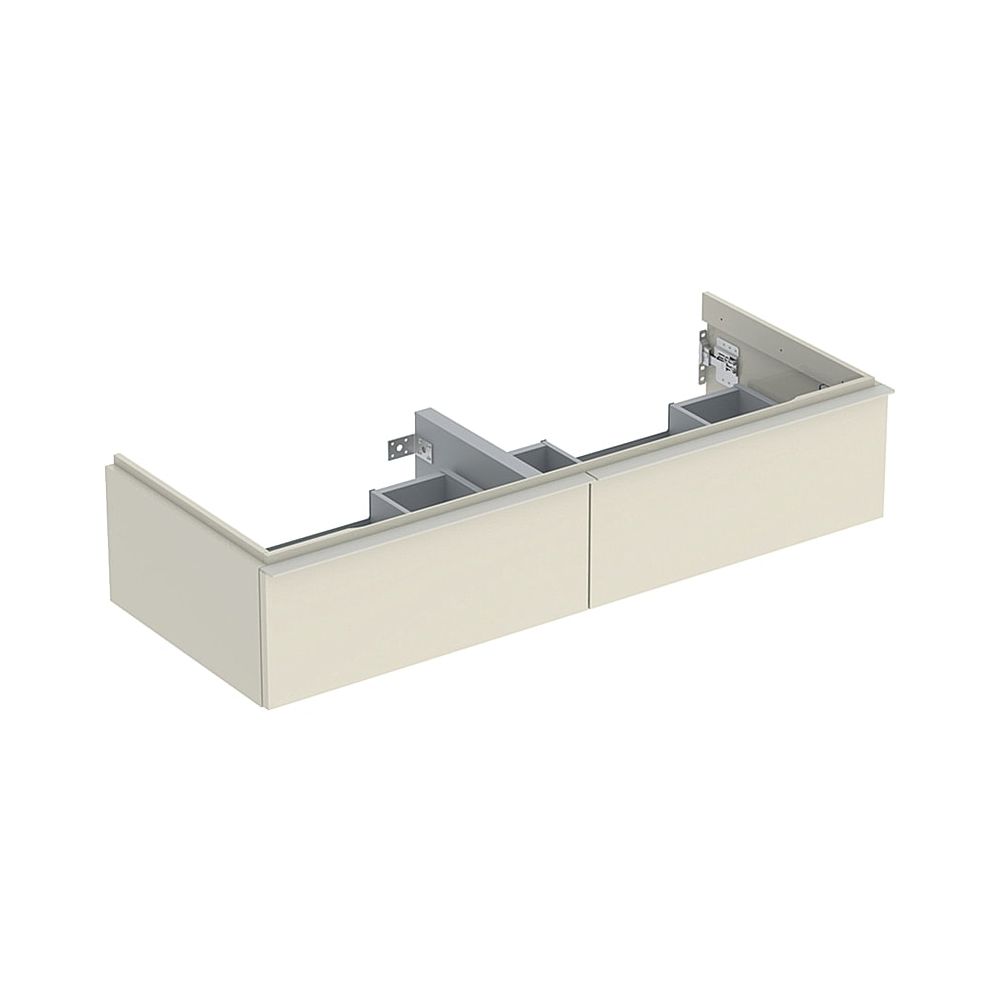 Geberit iCon Unterschrank für Doppelwaschtisch 2 Schubladen 120x247cm Sandgrau lacki... GEBERIT-502314JL1 4025410942753 (Abb. 1)