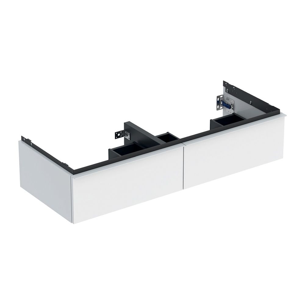Geberit iCon Unterschrank für Doppelwaschtisch, 2 Schubladen 120x24,7cm, Weiß lackie... GEBERIT-502314011 4025410941558 (Abb. 2)