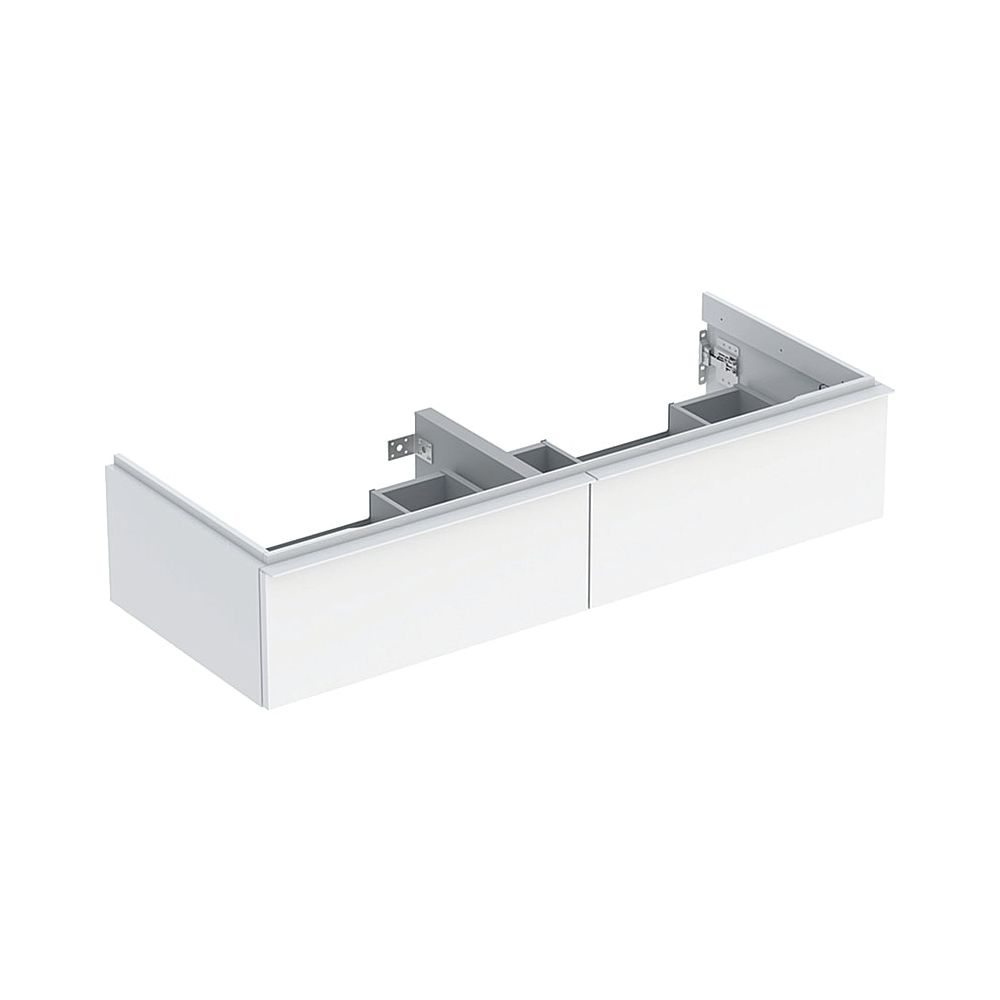 Geberit iCon Unterschrank für Doppelwaschtisch, 2 Schubladen 120x24,7cm, Weiß lackie... GEBERIT-502314011 4025410941558 (Abb. 1)