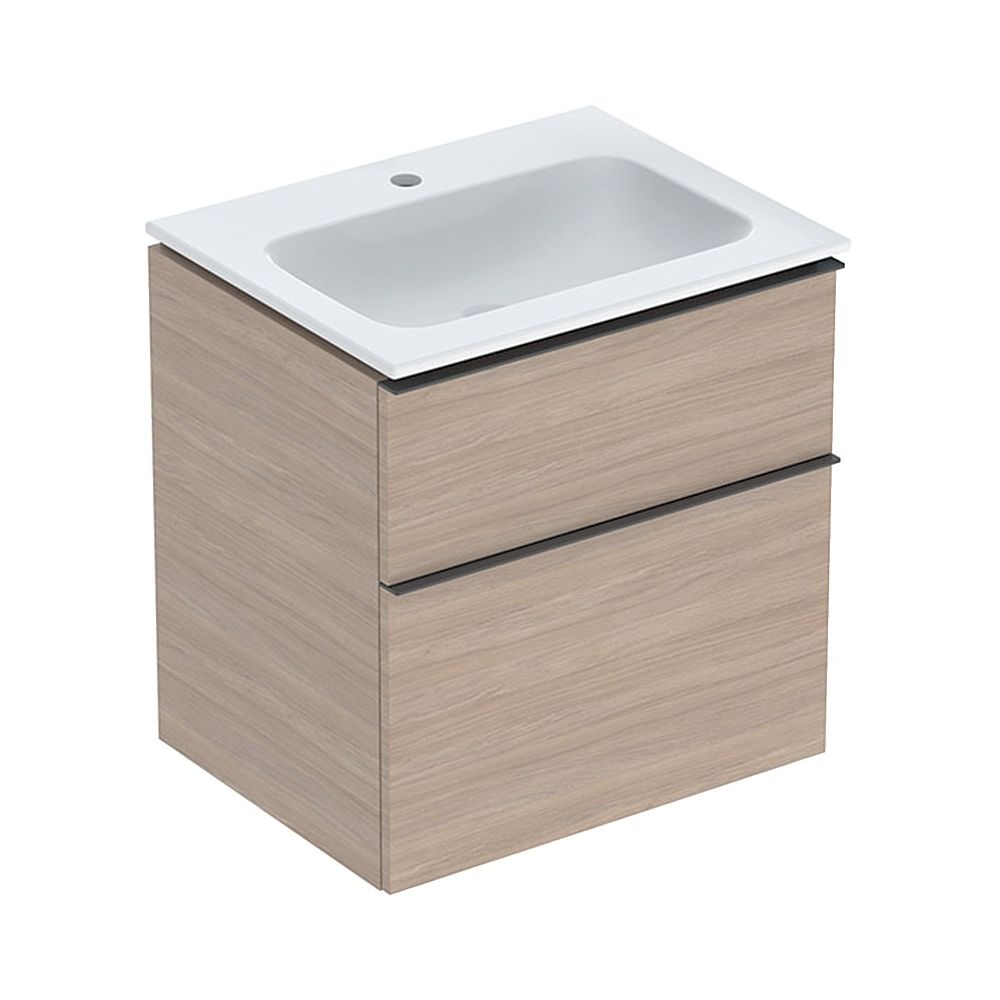Geberit iCon Set Möbelwaschtisch schmaler Rand 2 Schubladen Ansch. 60cm KeraTect Eic... GEBERIT-502331JH1 4025410943279 (Abb. 1)