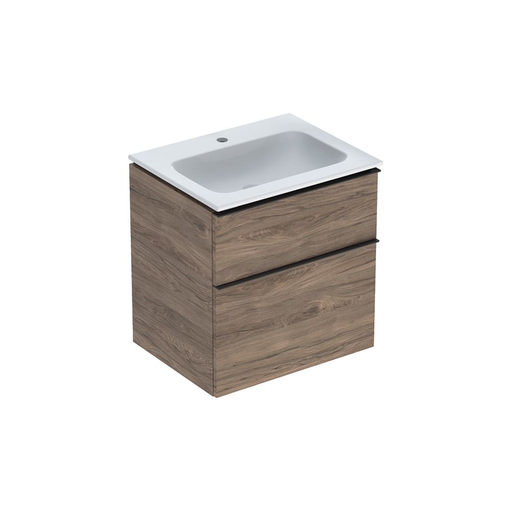 Geberit iCon Set Möbelwaschtisch schmaler Rand 2 Schubladen An. 60cm KeraTect Nussba... GEBERIT-502331JR1 4025410943309 (Abb. 2)