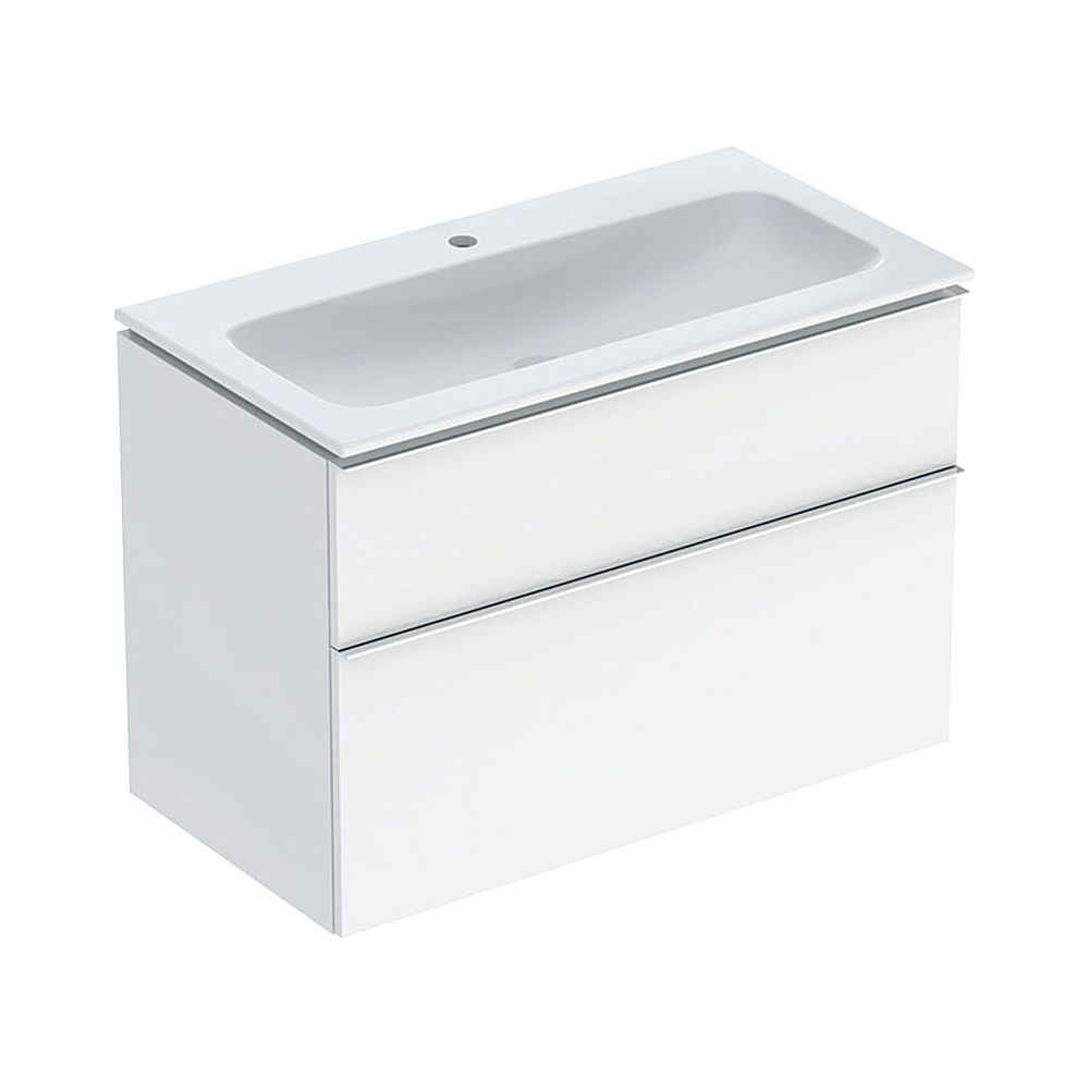 Geberit iCon Set Möbelwaschtisch schmaler Rand 2 Schubladen, Ansch. 90cm, Weiß lacki... GEBERIT-502337012 4025410942067 (Abb. 1)