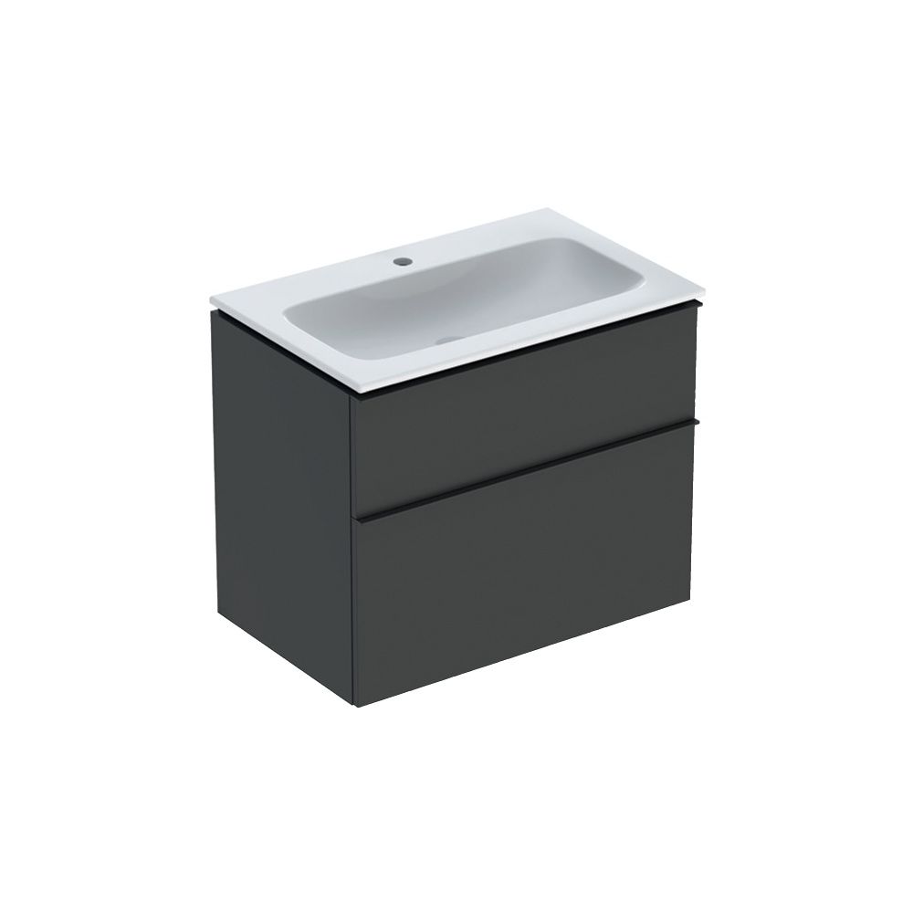 Geberit iCon Set Möbelwaschtisch schmaler Rand 2 Schubladen, Ansch. 75cm, Lava lacki... GEBERIT-502336JK1 4025410943484 (Abb. 2)