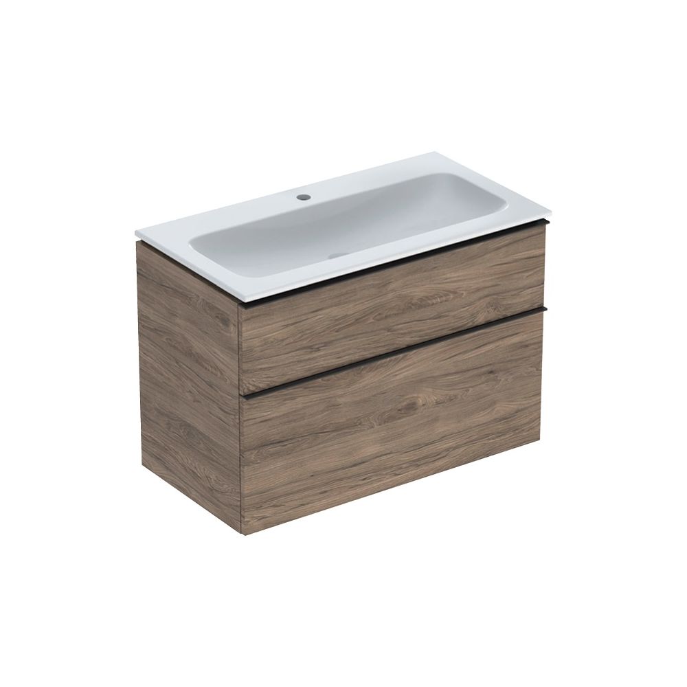 Geberit iCon Set Möbelwaschtisch schmaler Rand 2 Schubladen An. 90cm KeraTect Nussba... GEBERIT-502333JR1 4025410943385 (Abb. 2)