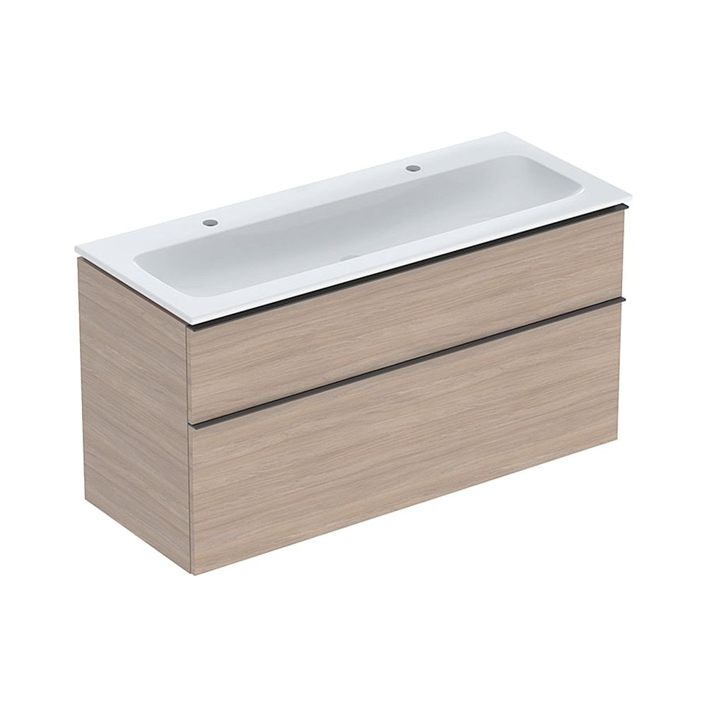 Geberit iCon Set Möbelwaschtisch schmaler Rand 2 Schubladen Ansch. 120cm Eiche Melam... GEBERIT-502338JH1 4025410943552 (Abb. 1)