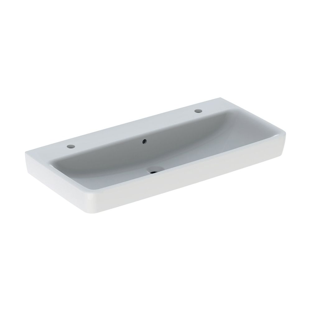 Geberit Renova Plan Aufsatzwaschtisch, Breite 100cm, Tiefe 48cm, Hahnloch links, rec... GEBERIT-501932001 4025410952226 (Abb. 2)