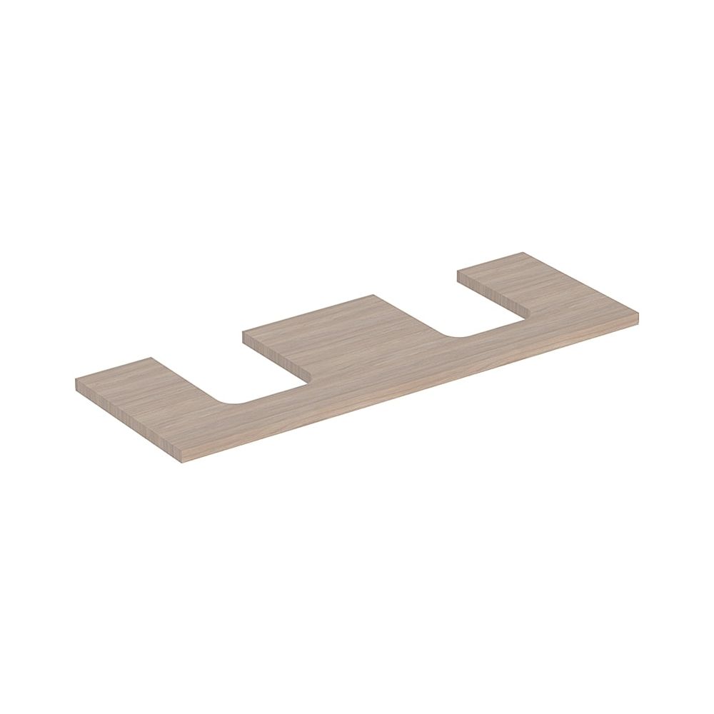 Geberit ONE Waschtischplatte Ausschnitt 2-fach, für Aufsatzwaschtisch Schalenform, 1... GEBERIT-505276005 4025410936585 (Abb. 1)