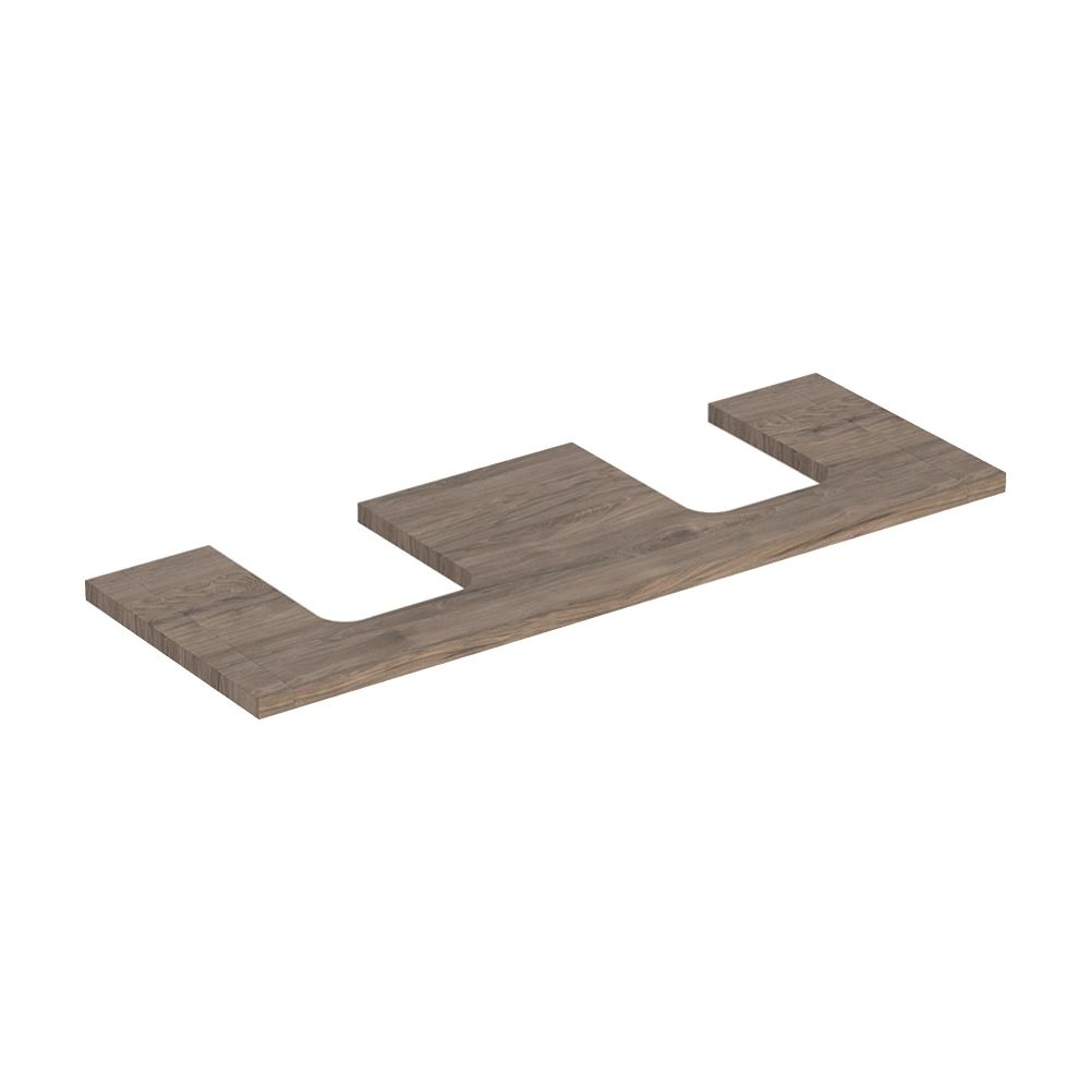 Geberit ONE Waschtischplatte Ausschnitt 2-fach, für Aufsatzwaschtisch Schalenform, 1... GEBERIT-505276006 4025410936592 (Abb. 2)