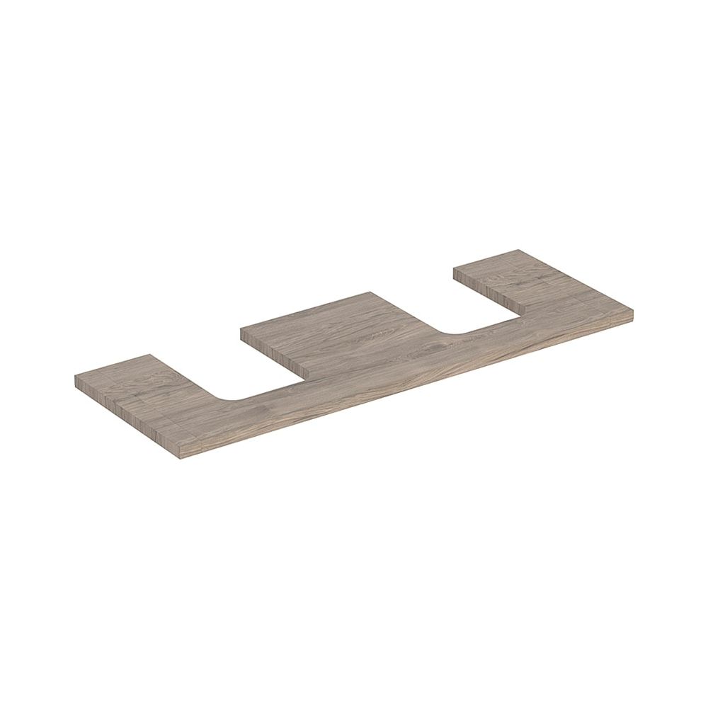 Geberit ONE Waschtischplatte Ausschnitt 2-fach, für Aufsatzwaschtisch Schalenform, 1... GEBERIT-505276006 4025410936592 (Abb. 1)