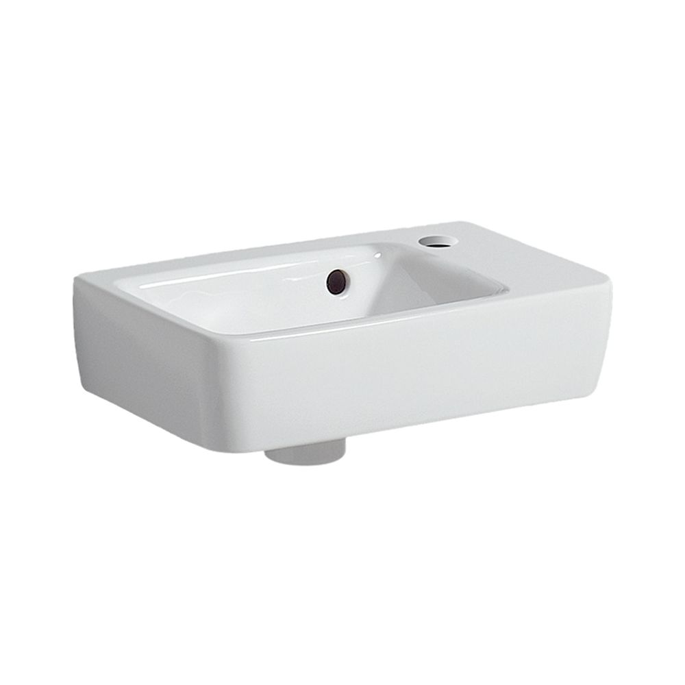 Geberit Renova Plan Handwaschbecken verkürzte Ausladung, 36x14,5x25cm, Hahnloch rech... GEBERIT-500382011 4025416818861 (Abb. 1)