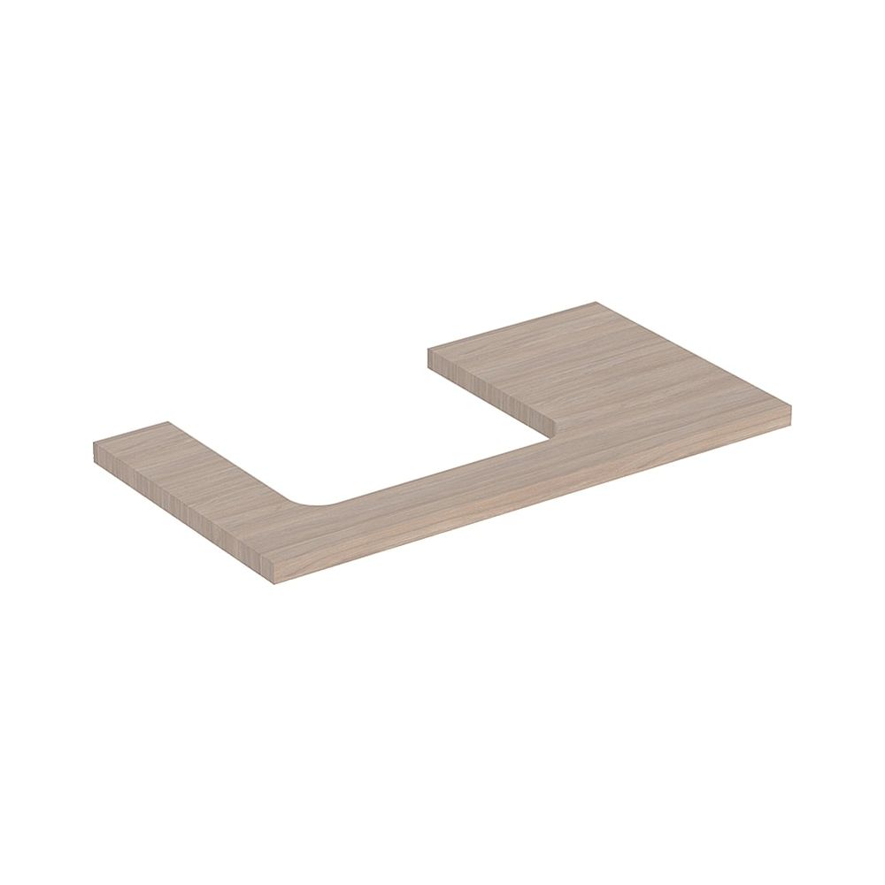 Geberit ONE Waschtischplatte Ausschnitt links, für Aufsatzwaschtisch rechteckig, 90x... GEBERIT-505303005 4025410937216 (Abb. 1)