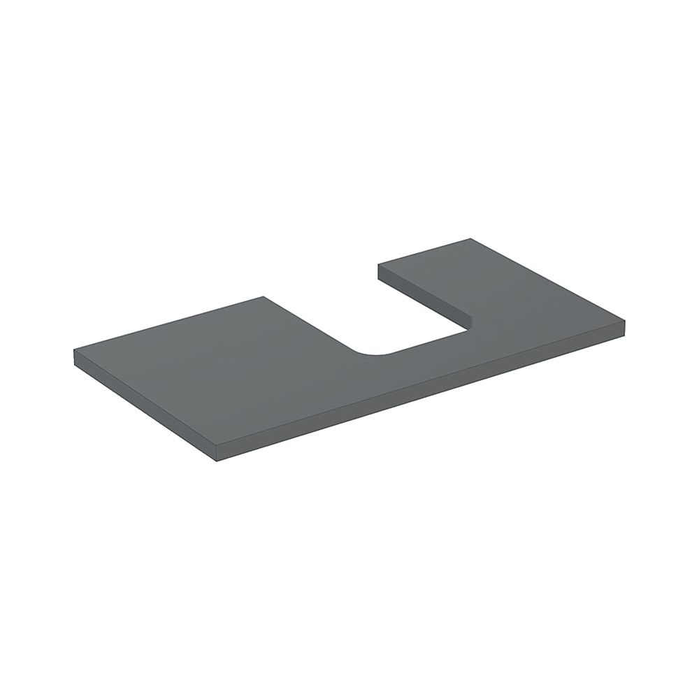 Geberit ONE Waschtischplatte Ausschnitt rechts, für Aufsatzwaschtisch Schalenform, 9... GEBERIT-505313003 4025410937407 (Abb. 1)