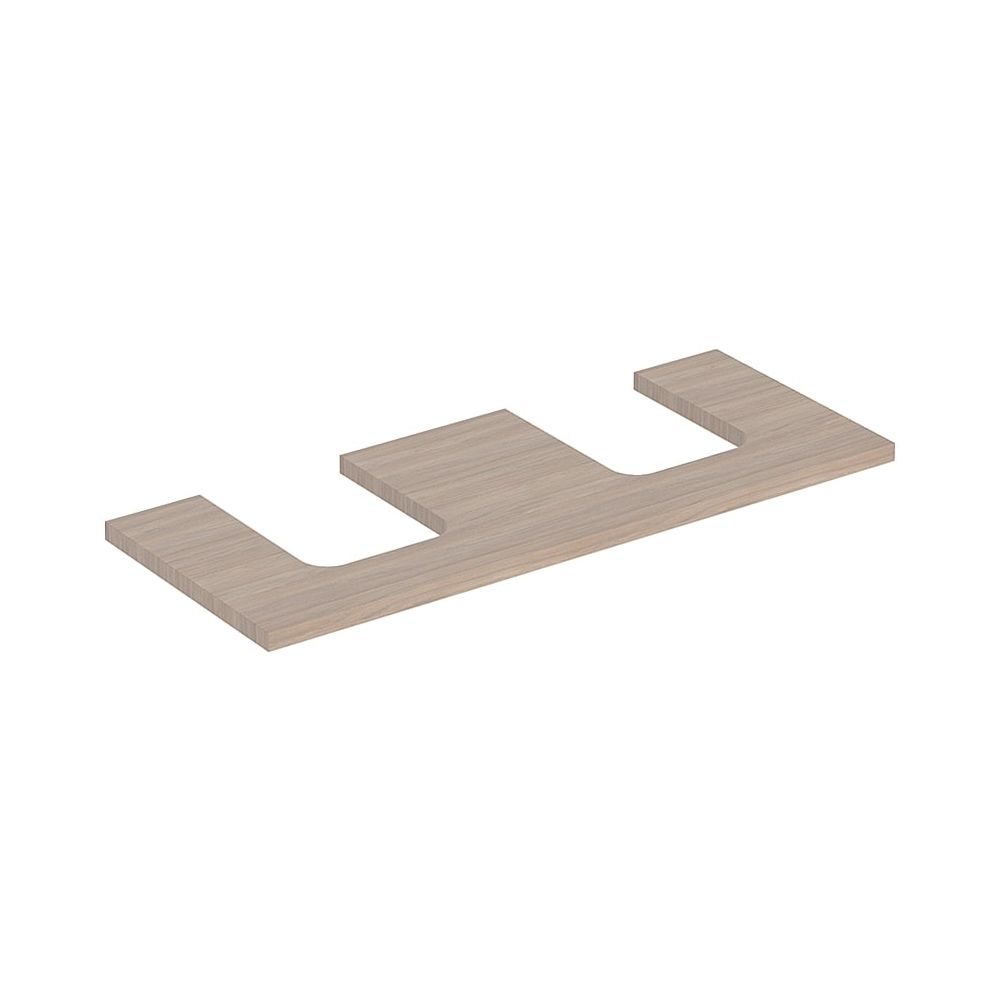 Geberit ONE Waschtischplatte Ausschnitt 2-fach, für Aufsatzwaschtisch Schalenform, 1... GEBERIT-505335005 4025410937841 (Abb. 1)