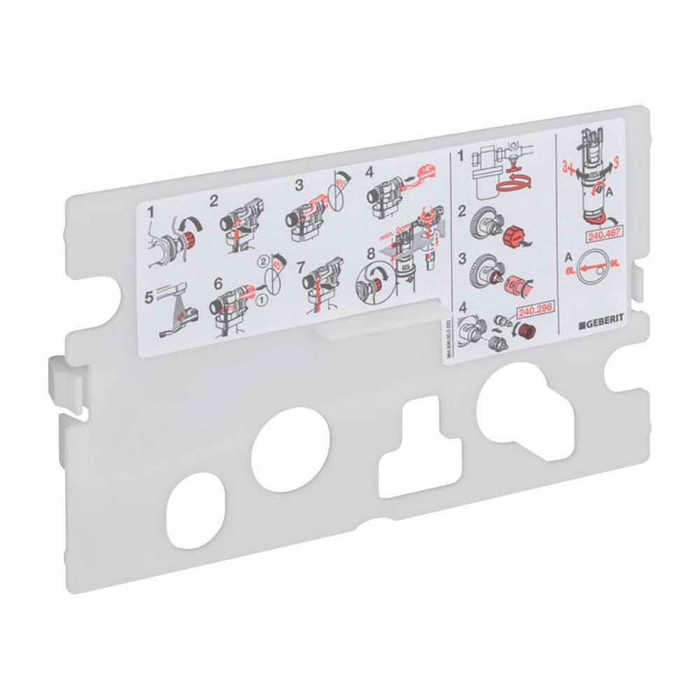 Geberit Schutzplatte für Kappa Unterputzspülkasten 15cm... GEBERIT-240206001 4025416123200 (Abb. 2)