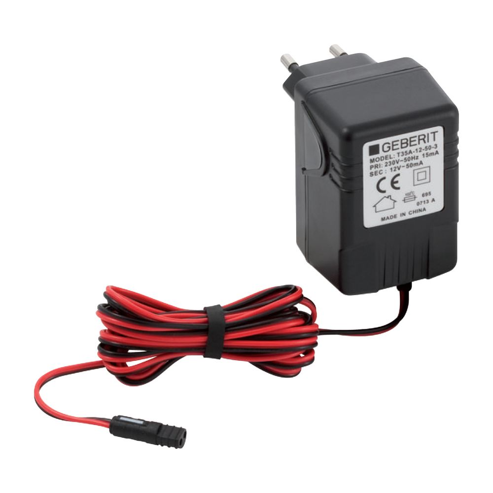 Geberit Steckernetzteil 230V, EU, für Waschtischarmaturen Typ 80, 85, 86, 185, 186... GEBERIT-241630001 4025416793830 (Abb. 2)