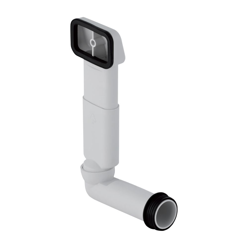 Geberit Überlauf Abgang horizontal, für Spülbeckenanschluss... GEBERIT-240218001 4025416041542 (Abb. 2)