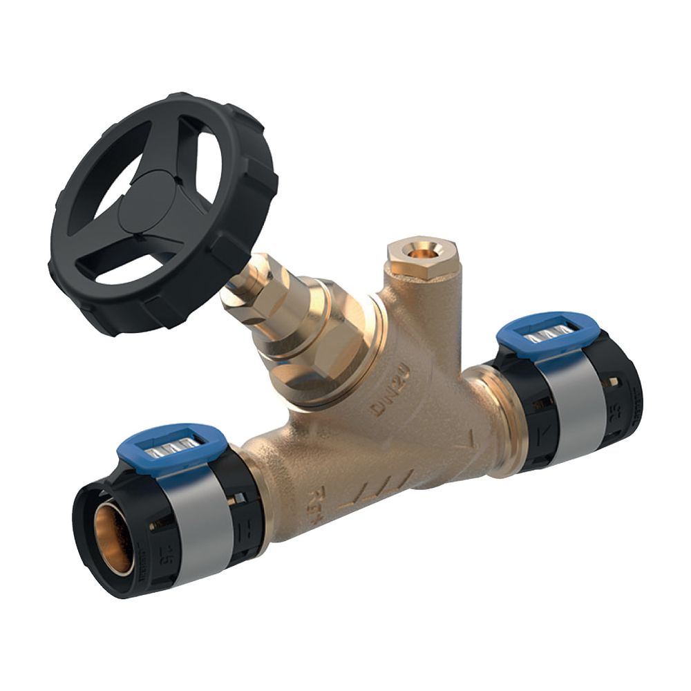 Geberit FlowFit Schrägsitz-Absperrventil CuSn4Zn2PS, d 32mm... GEBERIT-619833001 4025416603665 (Abb. 2)