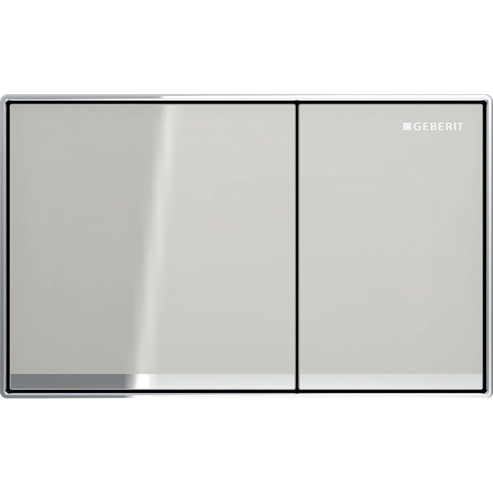 Geberit Omega 60 Drückerplatte, 2-Mengen-Spülung, Square, flächenbündig Sandgrau, ve... GEBERIT-115081JL1 4025410946911 (Abb. 2)