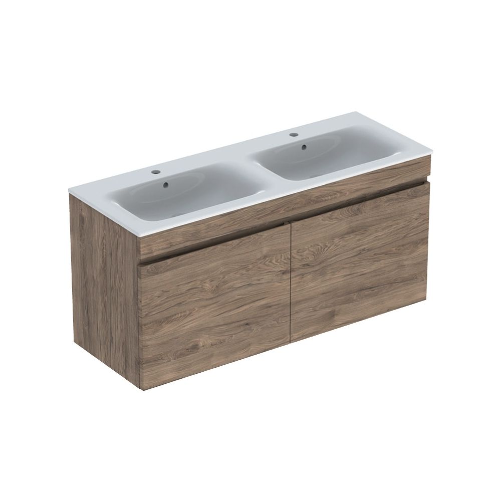 Geberit Renova Plan Set Doppelmöbelwaschtisch zwei Schubladen Korpus und Front Nussb... GEBERIT-501918JR1 4025410905956 (Abb. 2)