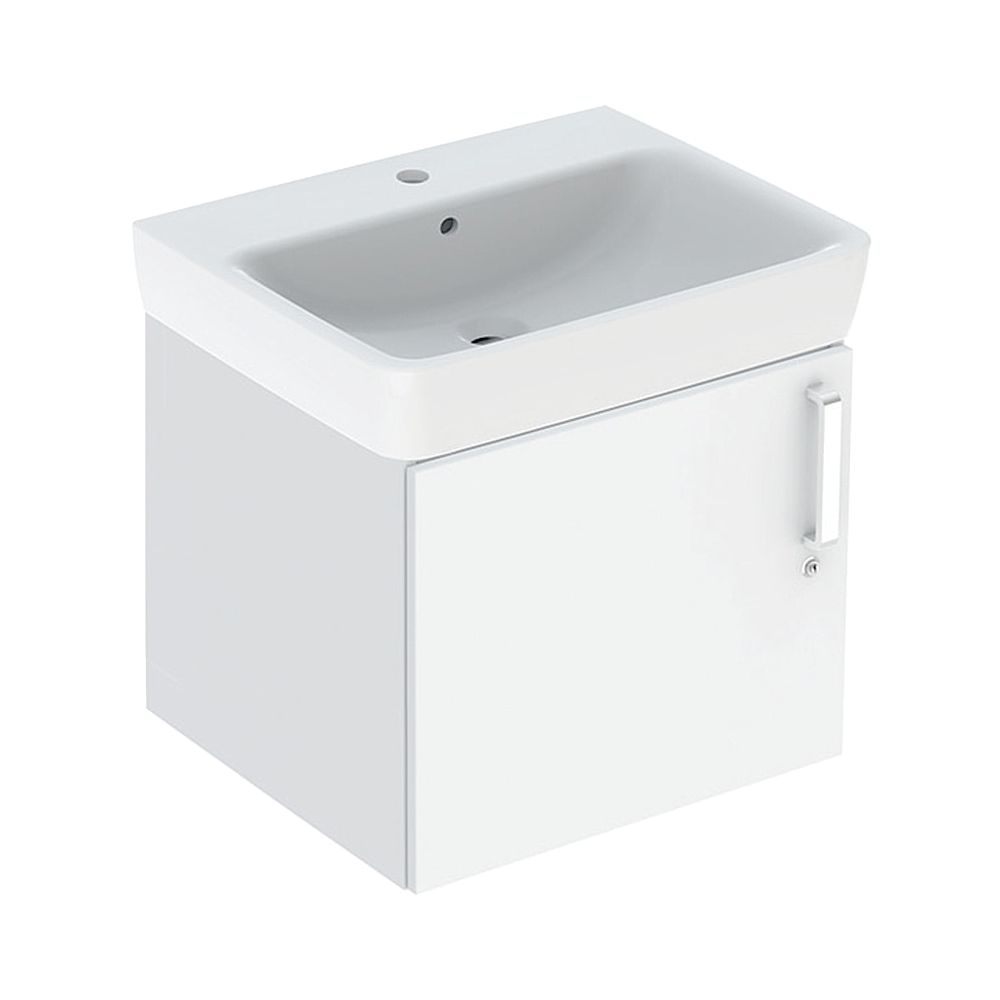 Geberit Bambini Set Waschtisch, Unterschrank, 59,5x56,3x48,3cm, Hahnloch mittig, Übe... GEBERIT-501927011 4025410905598 (Abb. 1)