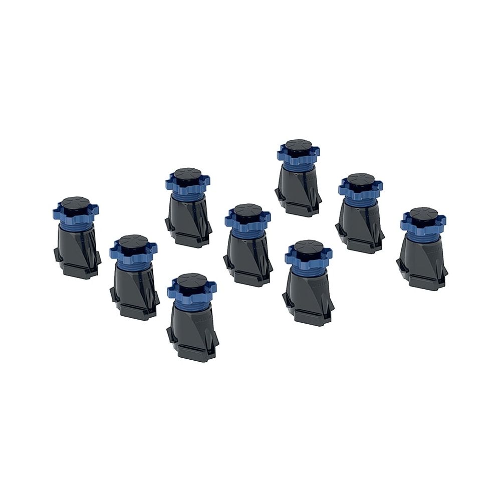 Geberit Set Füße hoch für Duschwanne bis Länge 140cm, Höhe 9-21cm, 9 Stück... GEBERIT-554953001 4025410750358 (Abb. 1)