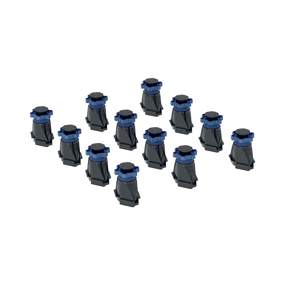 Geberit Set Füße hoch für Duschwanne ab Länge 160cm, Höhe 9-21cm, 12 Stück... GEBERIT-554953002 4025410904461 (Abb. 1)