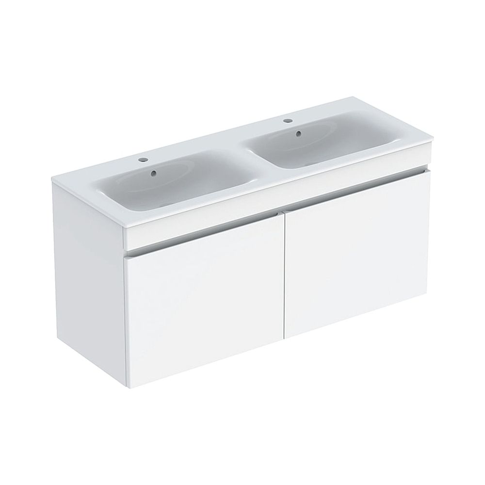 Geberit Renova Plan Set Doppelmöbelwaschtisch zwei Schubladen Korpus und Front Weiß ... GEBERIT-501918011 4025410905437 (Abb. 1)