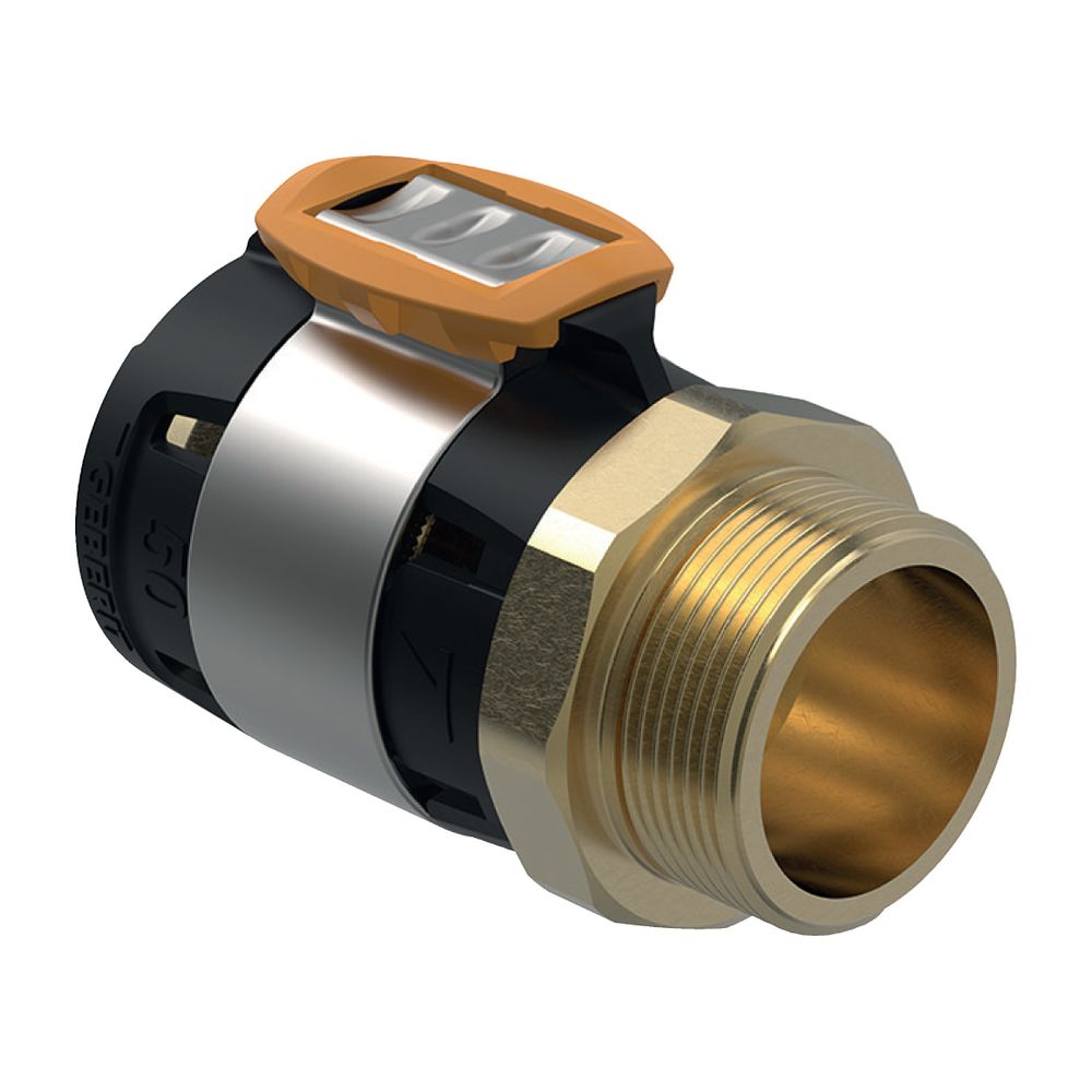 Geberit FlowFit Übergang mit Außengewinde bleifreie Siliziumbronze, d 63mm, R 2 1/2″... GEBERIT-620316001 4025416614098 (Abb. 2)