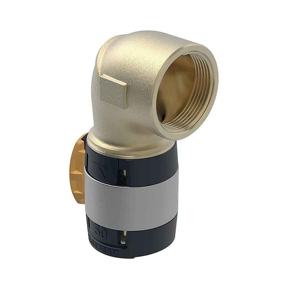 Geberit FlowFit Übergangsbogen 90 Grad mit Innengewinde Bleifreier, d 50mm, Rp 1 1/2... GEBERIT-620535001 4025416641223 (Abb. 1)