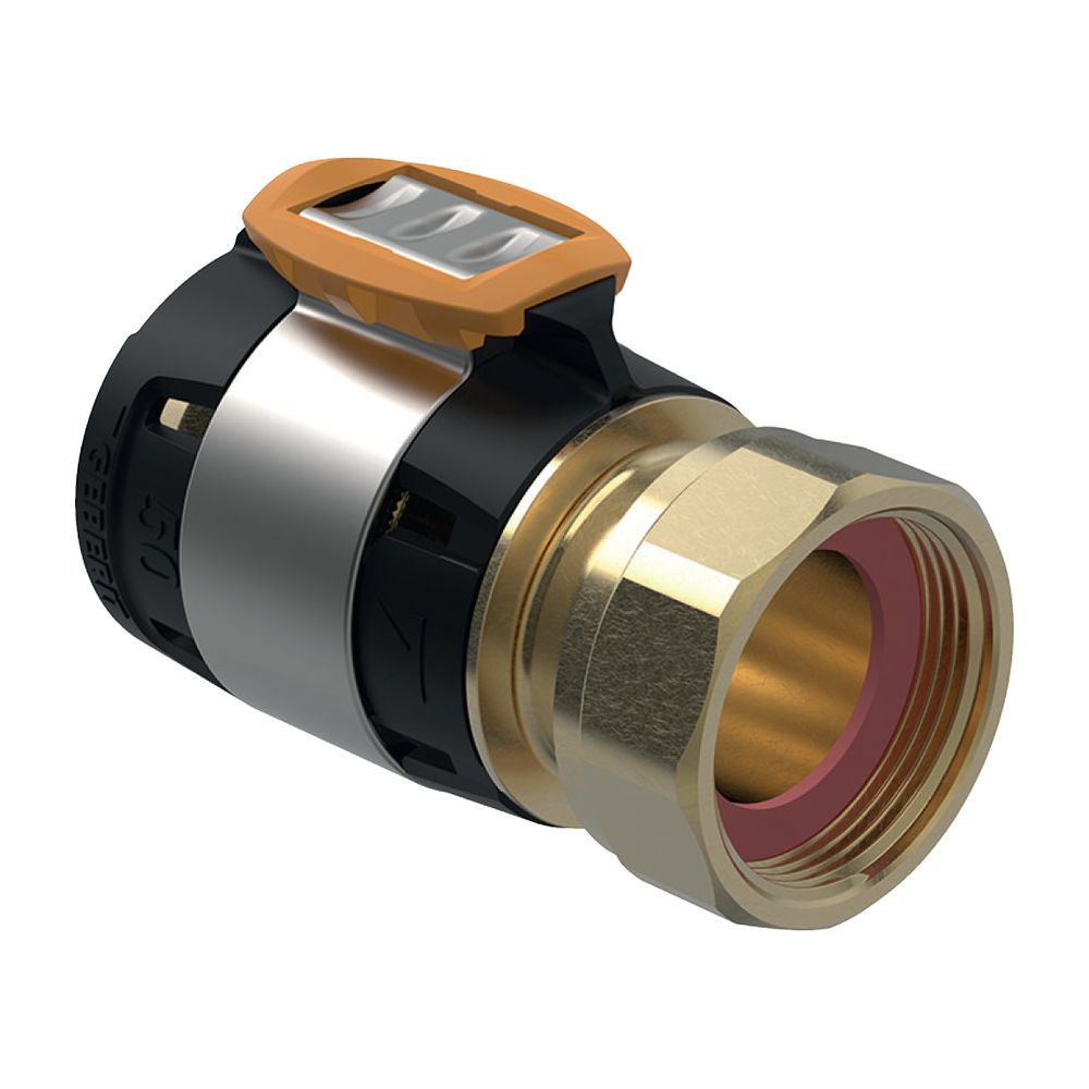 Geberit FlowFit Übergang mit Überwurfmutter bleifreie Siliziumbronze, d 63mm, di 42m... GEBERIT-620626001 4025416628354 (Abb. 2)