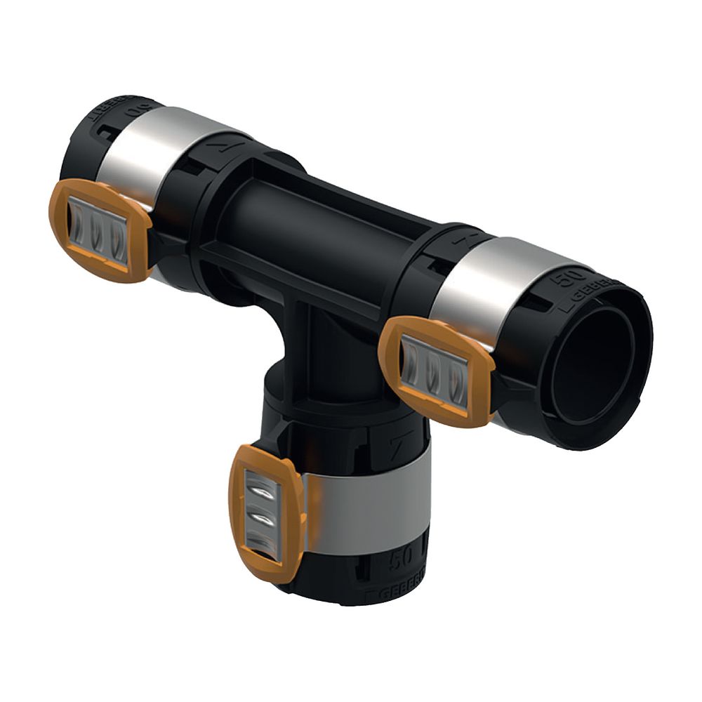 Geberit FlowFit T-Stück egal Außendurchmesser 75mm, PPSU... GEBERIT-620087001 4025416609636 (Abb. 2)