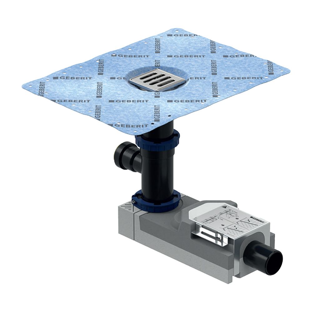 Geberit Duschbodenablauf mit Zulauf Außendurchmesser 50mm... GEBERIT-154059001 4025410592385 (Abb. 2)