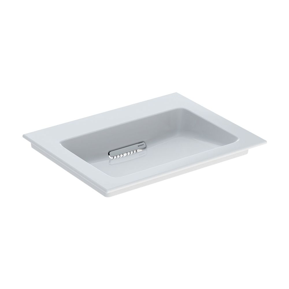 Geberit ONE Möbelwaschtisch Abgang horizontal, B 60cm T 48cm ohne Hahnloch, ohne Übe... GEBERIT-505001001 4025410593528 (Abb. 2)