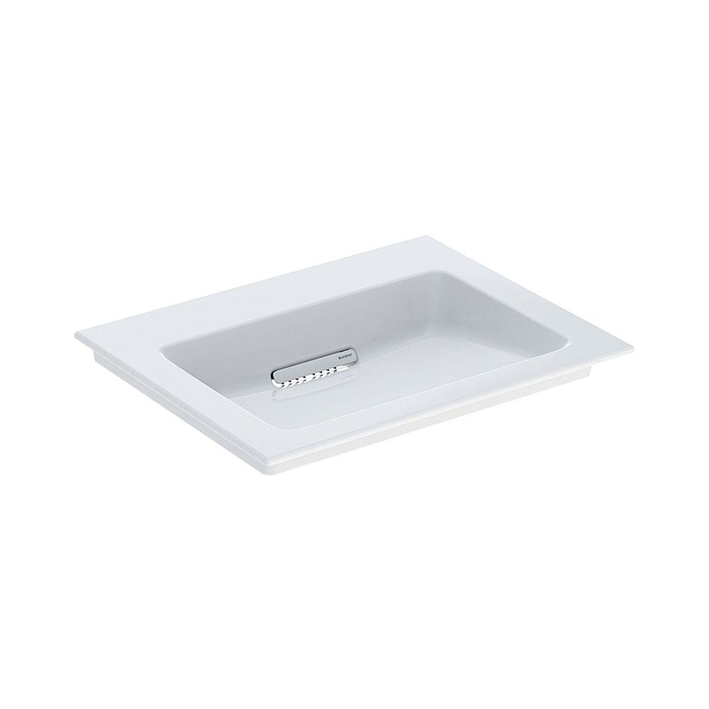 Geberit ONE Möbelwaschtisch Abgang horizontal, B 60cm T 48cm ohne Hahnloch, ohne Übe... GEBERIT-505001001 4025410593528 (Abb. 1)