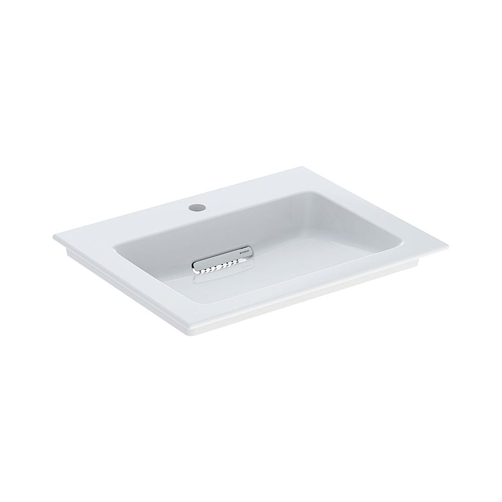 Geberit ONE Möbelwaschtisch Abgang horizontal, B 60cm T 48cm Hahnloch mittig, ohne Ü... GEBERIT-505002001 4025410593535 (Abb. 1)