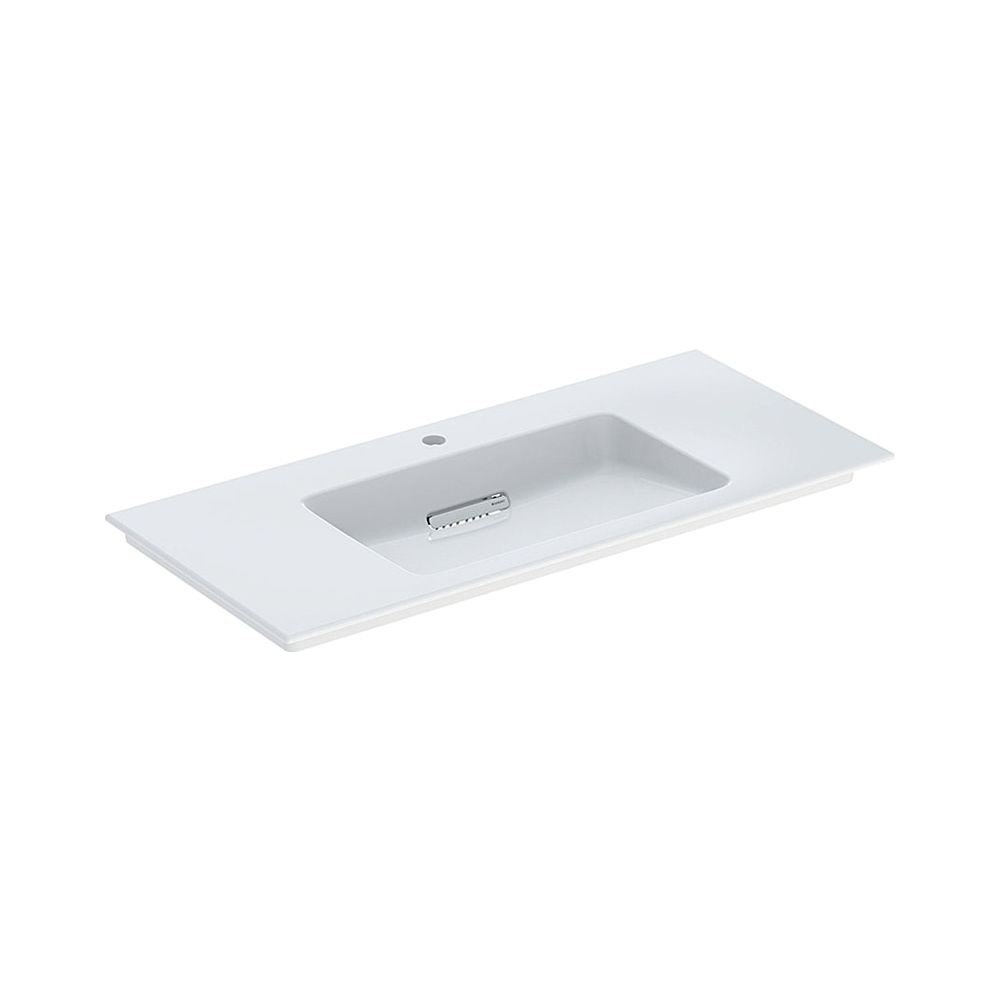 Geberit ONE Möbelwaschtisch Abgang horizontal, B 105cm T 48cm Hahnloch mittig, ohne ... GEBERIT-505015001 4025410593733 (Abb. 1)