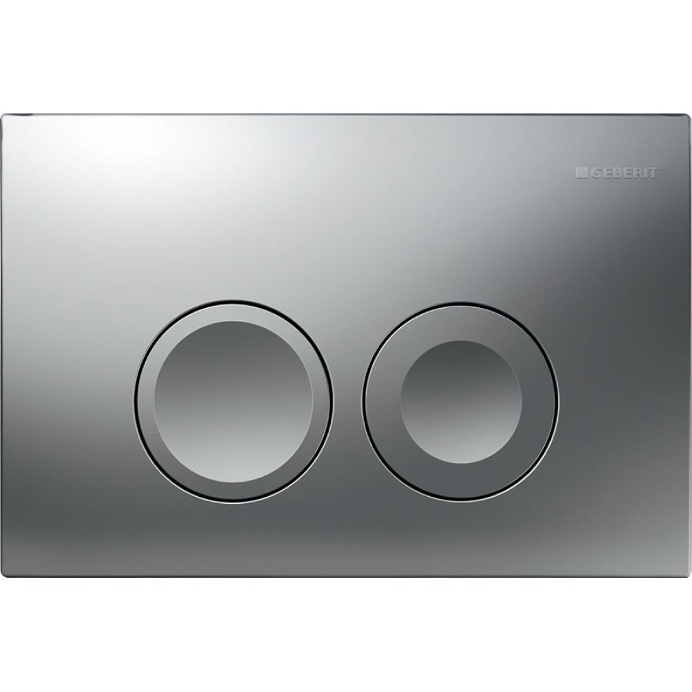 Geberit Delta 25 Drückerplatte, 2-Mengen-Spülung, Mattverchromt... GEBERIT-115125465 4025410652942 (Abb. 2)