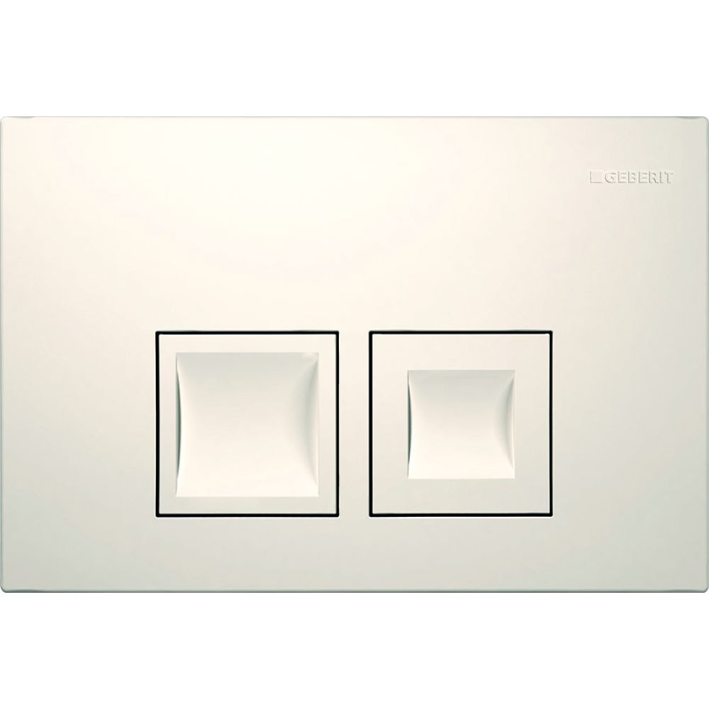 Geberit Delta 25 (vormals Delta 35) Drückerplatte, 2-Mengen-Spülung, Weiß... GEBERIT-115135115 4025410653000 (Abb. 2)