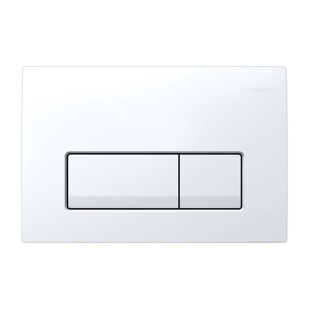 Geberit Delta 50 Drückerplatte, 2-Mengen-Spülung, Weiß... GEBERIT-115105115 4025410653147 (Abb. 2)
