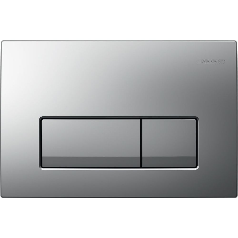 Geberit Delta 50 Drückerplatte, 2-Mengen-Spülung, Mattverchromt... GEBERIT-115105465 4025410653208 (Abb. 2)