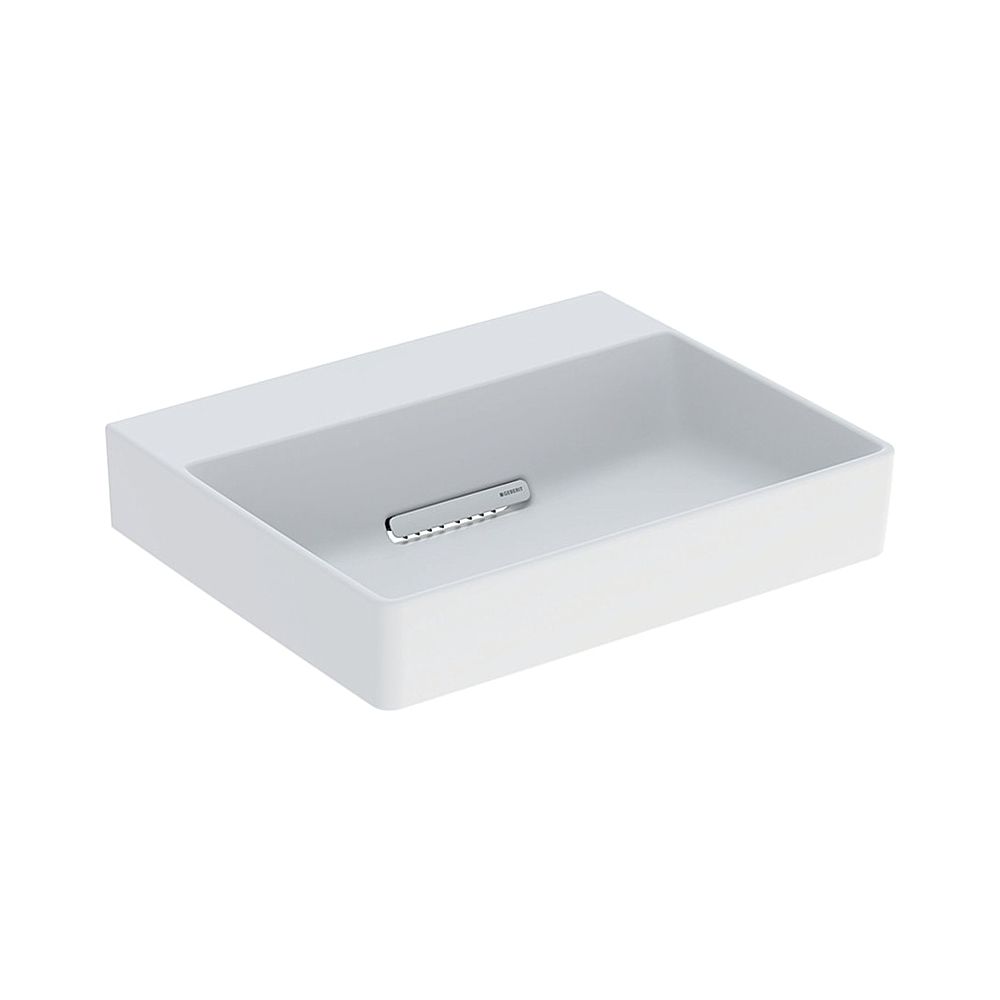 Geberit ONE Aufsatzwaschtisch rechteckig, Abgang horizontal, 50cm T 41cm o. Hahnloch... GEBERIT-505025001 4025410593801 (Abb. 1)